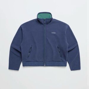 Madhappy Navy Polar Fleece Zip-Up